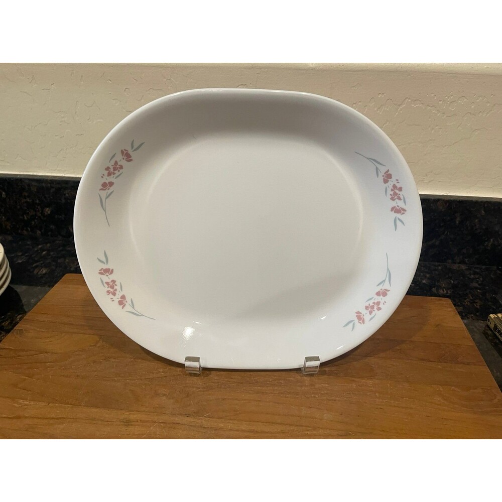 Corelle Silk Blossoms Serving Platter - b